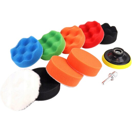 Set polish auto ROLL FAST 10002R, taler 8cm, 11 piese Set polish auto ROLL FAST 10002R, taler 8cm, 11 piese