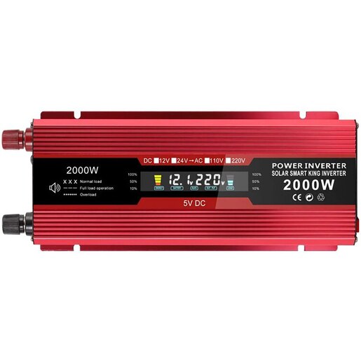 Invertor de tensiune CARMAER 12000R, 2000W, 12V, 220V Invertor de tensiune CARMAER 12000R, 2000W, 12V, 220V