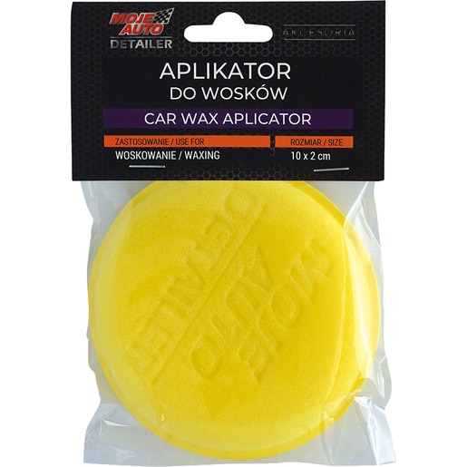 Burete aplicator MOJE AUTO Detailing, 10 x 2cm, galben Burete aplicator MOJE AUTO Detailing, 10 x 2cm, galben