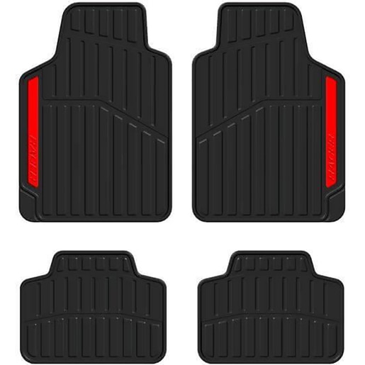 Set covorase auto ROLL FAST Sport Line RED, universal, PVC, 4bucati Set covorase auto ROLL FAST Sport Line RED, universal, PVC, 4bucati