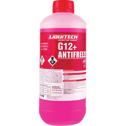 Antigel concentrat LIQUITECH, G12+, -36C, 1L Antigel concentrat LIQUITECH, G12+, -36C, 1L