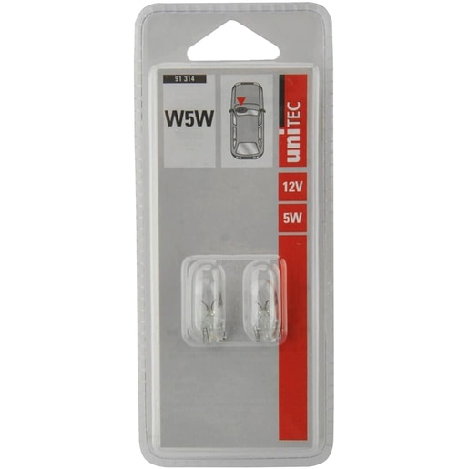 Set becuri UNITEC 91314, W5W, 5W, 12V, 2buc Set becuri UNITEC 91314, W5W, 5W, 12V, 2buc
