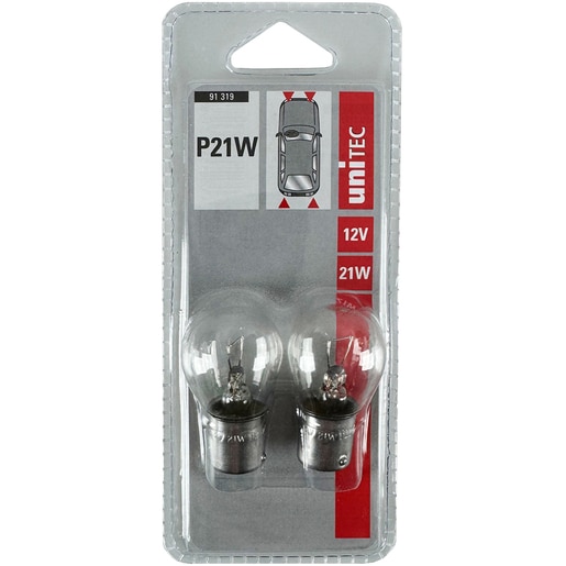 Set becuri frana/semnalizare UNITEC 91319, P21W, 12V, 21W, 2 buc Set becuri frana/semnalizare UNITEC 91319, P21W, 12V, 21W, 2 buc
