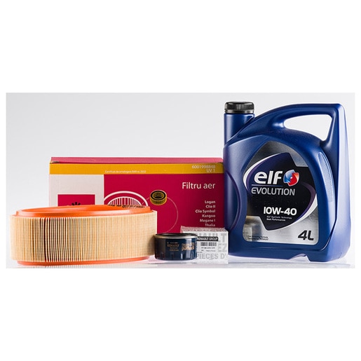 Kit schimb ulei Plus ELF pentru Dacia Logan 1.6 Mpi Kit schimb ulei Plus ELF pentru Dacia Logan 1.6 Mpi