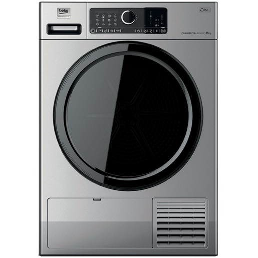 Uscator de rufe BEKO PROFESSIONAL AWZ 9HPS/PRO BP, Pompa de caldura, 9 kg, 15 programe, Clasa D, argintiu Uscator de rufe BEKO PROFESSIONAL AWZ 9HPS/PRO BP, Pompa de caldura, 9 kg, 15 programe, Clasa D, argintiu