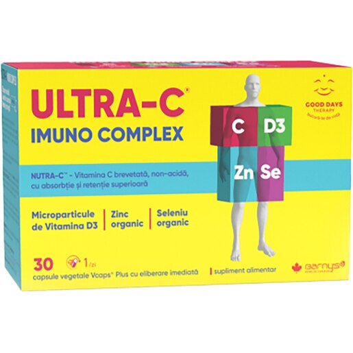 Supliment alimentar Ultra-C Imuno Complex Barnys, 30 capsule, GOOD DAYS THERAPY Supliment alimentar Ultra-C Imuno Complex Barnys, 30 capsule, GOOD DAYS THERAPY