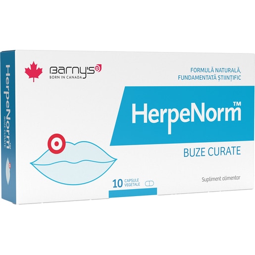 Supliment alimentar HerpeNorm Barnys, 10 capsule, GOOD DAYS THERAPY Supliment alimentar HerpeNorm Barnys, 10 capsule, GOOD DAYS THERAPY