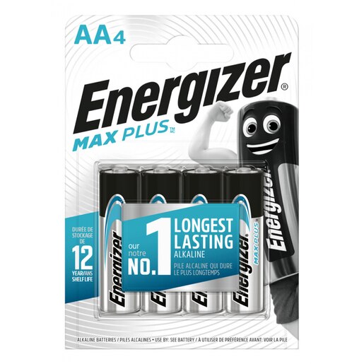 Baterii alcaline ENERGIZER AA, 1.5V, 4 bucati Baterii alcaline ENERGIZER AA, 1.5V, 4 bucati