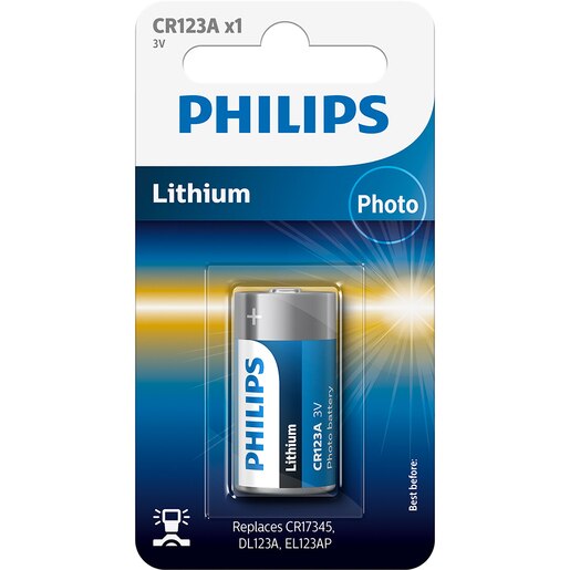Baterie PHILIPS Minicells, CR123, 3.0 V Baterie PHILIPS Minicells, CR123, 3.0 V