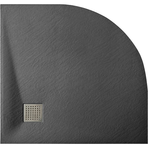 Cadita dus SANOTECHNIK 9090RB, semirotunda, 90 x 90 cm, SMC, negru Cadita dus SANOTECHNIK 9090RB, semirotunda, 90 x 90 cm, SMC, negru