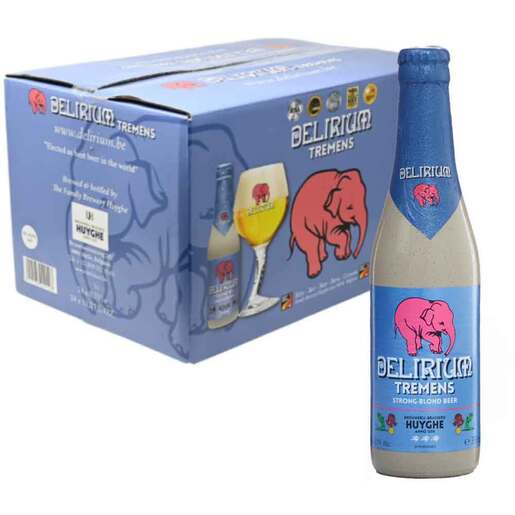 Bere blonda Delirium Tremens bax 0.33L x 24 sticle Bere blonda Delirium Tremens bax 0.33L x 24 sticle