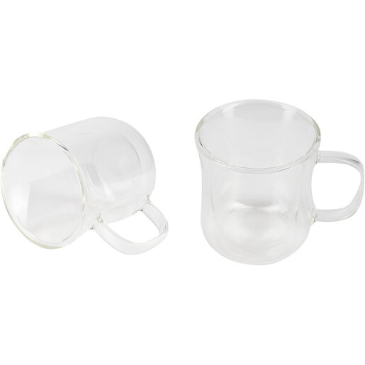 Set cesti BERGNER Coffe&Tea BG-20115-MM, 2 piese, sticla, transparent Set cesti BERGNER Coffe&Tea BG-20115-MM, 2 piese, sticla, transparent
