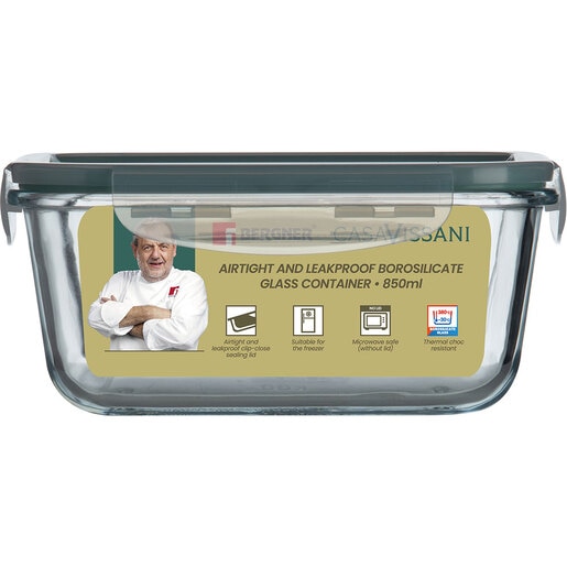 Caserola BERGNER Casa Vissani BG-25318-GR, 0.85l, sticla, transparent Caserola BERGNER Casa Vissani BG-25318-GR, 0.85l, sticla, transparent