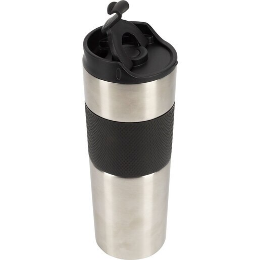 Cana termos BERGNER Coffee&Tea Lovers BG-37789-BK, 460ml, argintiu Cana termos BERGNER Coffee&Tea Lovers BG-37789-BK, 460ml, argintiu