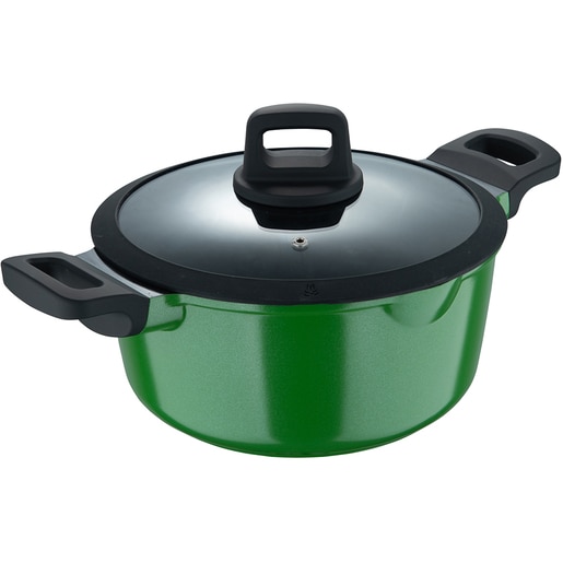Cratita BERGNER Vibrance BG-57266-GR-RO, 5l, 24cm, aluminiu, verde Cratita BERGNER Vibrance BG-57266-GR-RO, 5l, 24cm, aluminiu, verde