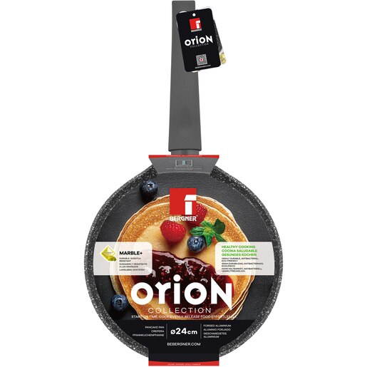 Tigaie clatite BERGNER Orion BG-8522-MBG, 24cm, aluminiu, gri Tigaie clatite BERGNER Orion BG-8522-MBG, 24cm, aluminiu, gri