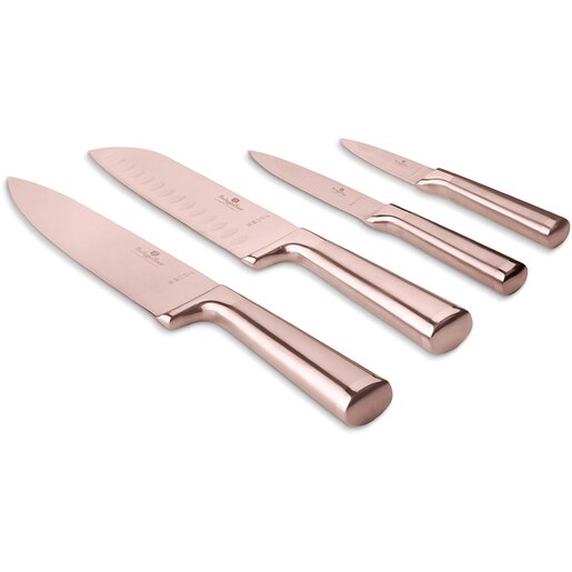 Set cutite BERLINGER HAUS BH/2977, 4 piese, otel, 9-20cm, rose gold Set cutite BERLINGER HAUS BH/2977, 4 piese, otel, 9-20cm, rose gold