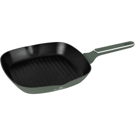 Tigaie grill BERLINGER HAUS BH 8161, 28cm, aluminiu, verde mat Tigaie grill BERLINGER HAUS BH 8161, 28cm, aluminiu, verde mat