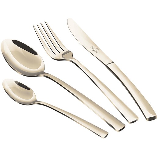Set tacamuri BERLINGER HAUS BH/3078, 24 piese, inox, auriu Set tacamuri BERLINGER HAUS BH/3078, 24 piese, inox, auriu