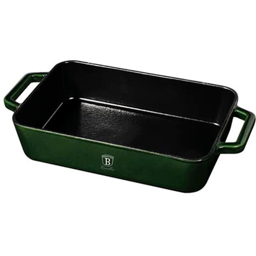 Tava de copt BERLINGER HAUS Emerald BH/6506, 30x20cm, fonta, verde Tava de copt BERLINGER HAUS Emerald BH/6506, 30x20cm, fonta, verde