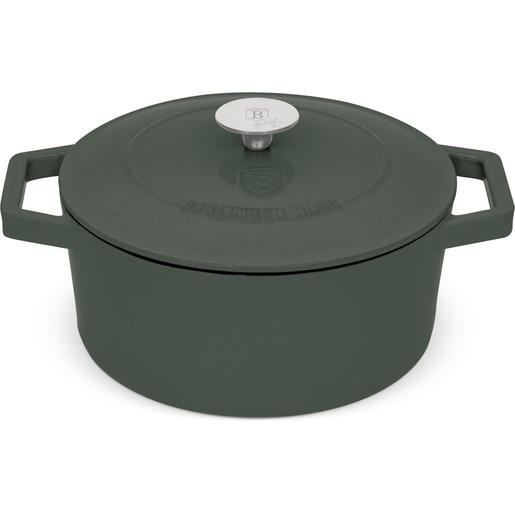 Cratita BERLINGER HAUS Matte Green BH/6544, 24cm, 4.35l, fonta, verde Cratita BERLINGER HAUS Matte Green BH/6544, 24cm, 4.35l, fonta, verde