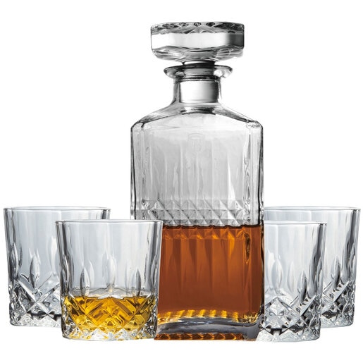 Set whisky BERLINGER HAUS BH/8657: Sticla whisky, 750ml + 4 pahare, 220ml Set whisky BERLINGER HAUS BH/8657: Sticla whisky, 750ml + 4 pahare, 220ml
