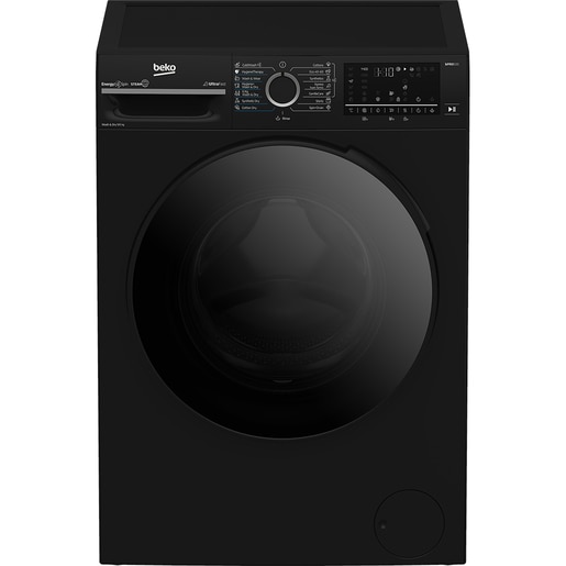 Masina de spalat rufe frontala cu uscator BEKO BM5DFT49442PB, SteamCure, 9/6 kg, 1400 rpm, Clasa A/D, negru Masina de spalat rufe frontala cu uscator BEKO BM5DFT49442PB, SteamCure, 9/6 kg, 1400 rpm, Clasa A/D, negru