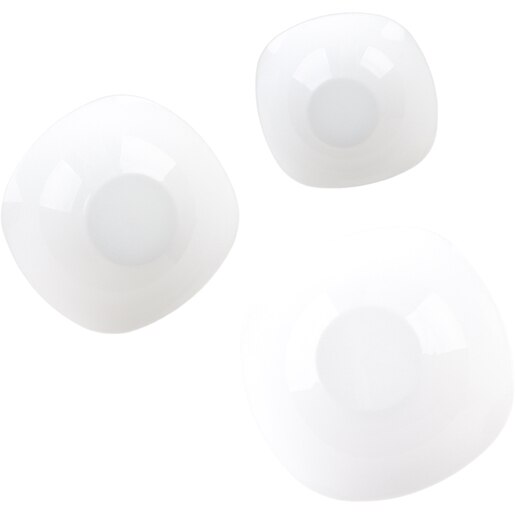 Set boluri MYRIA MC4045, 3 piese, sticla opal, alb Set boluri MYRIA MC4045, 3 piese, sticla opal, alb