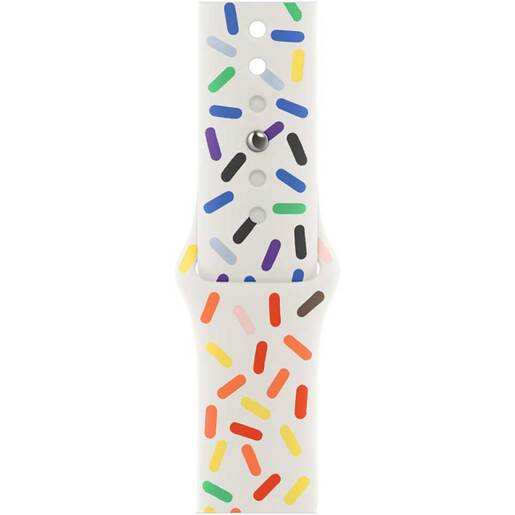 Bratara pentru APPLE Watch 45mm Pride Edition Sport Band - M/L, MUQ43ZM/A Bratara pentru APPLE Watch 45mm Pride Edition Sport Band - M/L, MUQ43ZM/A