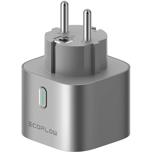 Adaptor priza smart ECOFLOW SmartPlug, EU, gri Adaptor priza smart ECOFLOW SmartPlug, EU, gri