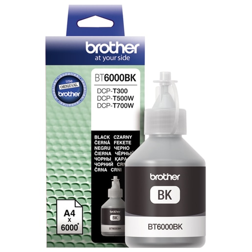 Cerneala originala BROTHER BT-6000BK, negru Cerneala originala BROTHER BT-6000BK, negru