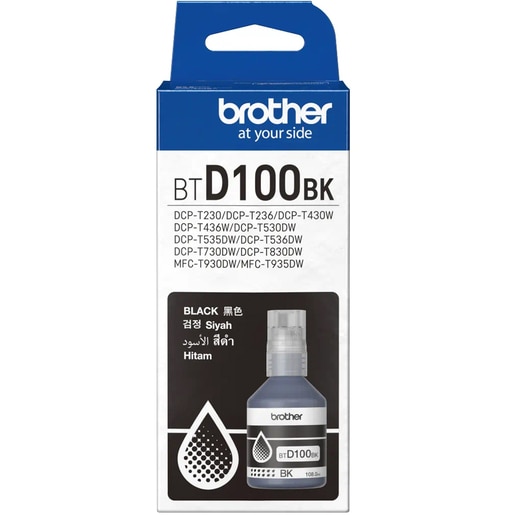 Cerneala originala BROTHER BT-D100BK, Negru Cerneala originala BROTHER BT-D100BK, Negru