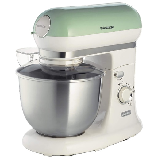 Robot de bucatarie ARIETE Vintage C158804AR0, vas 5.5l, 2400W, 7 trepte viteza, verde-alb Robot de bucatarie ARIETE Vintage C158804AR0, vas 5.5l, 2400W, 7 trepte viteza, verde-alb