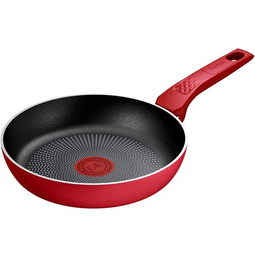Tigaie TEFAL Daily Expert, 20cm, aluminiu, Thermo-Signal, invelis antiaderent, rosu Tigaie TEFAL Daily Expert, 20cm, aluminiu, Thermo-Signal, invelis antiaderent, rosu