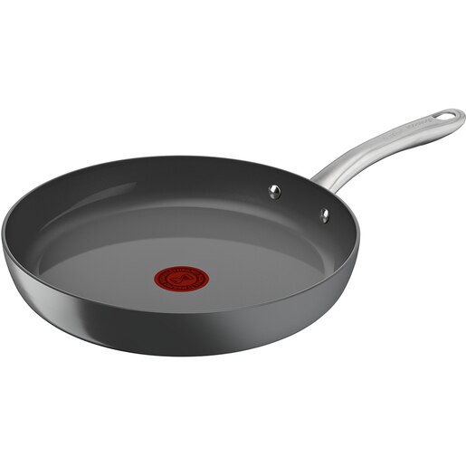 Tigaie TEFAL Renew+, 20 cm, aluminiu reciclat, Thermo-Signal, invelis ceramic, gri Tigaie TEFAL Renew+, 20 cm, aluminiu reciclat, Thermo-Signal, invelis ceramic, gri