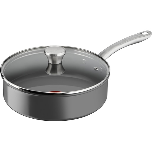 Cratita TEFAL Renew+, 24 cm, aluminiu, gri Cratita TEFAL Renew+, 24 cm, aluminiu, gri