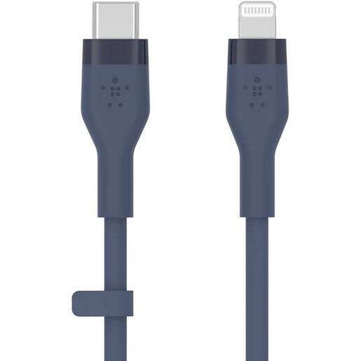 Cablu date BELKIN CAA009bt3MBL, USB-C - Lightning, 3m, albastru Cablu date BELKIN CAA009bt3MBL, USB-C - Lightning, 3m, albastru