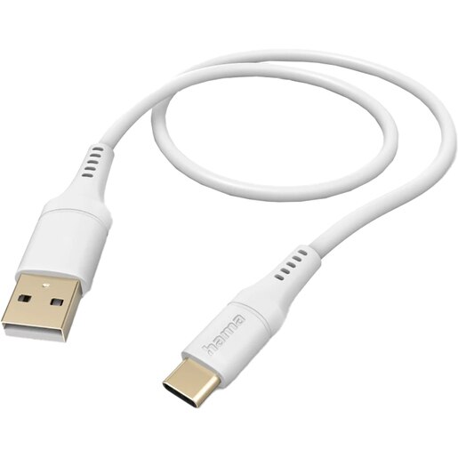Cablu date HAMA 201571, USB-A - USB-C, 1.5m, alb Cablu date HAMA 201571, USB-A - USB-C, 1.5m, alb