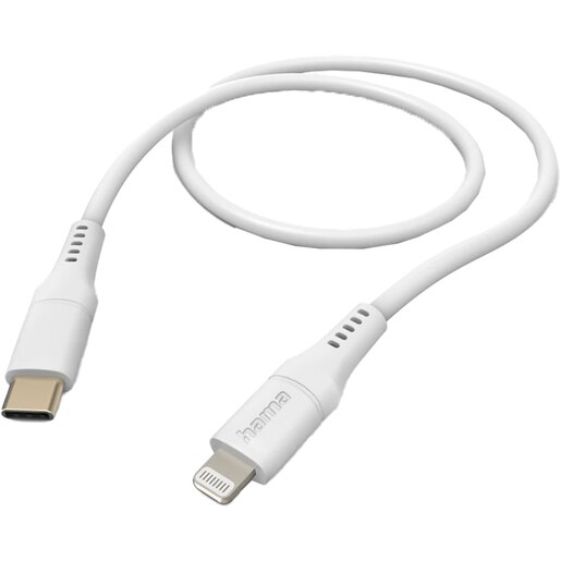 Cablu date HAMA 201574, USB-C - Lightning, 1.5m, alb Cablu date HAMA 201574, USB-C - Lightning, 1.5m, alb