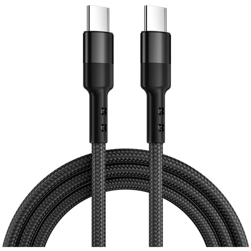 Cablu date Myria MY9091FRF, USB-C - USB-C, 1m, negru Cablu date Myria MY9091FRF, USB-C - USB-C, 1m, negru