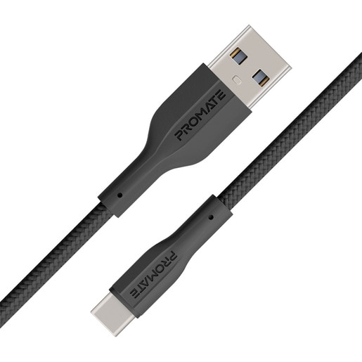 Cablu date PROMATE XCord-AC, USB-A - USB-C, 1m, negru Cablu date PROMATE XCord-AC, USB-A - USB-C, 1m, negru