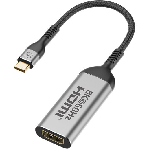 Adaptor USB-C - HDMI PROMATE MEDIALINK-8K, argintiu Adaptor USB-C - HDMI PROMATE MEDIALINK-8K, argintiu
