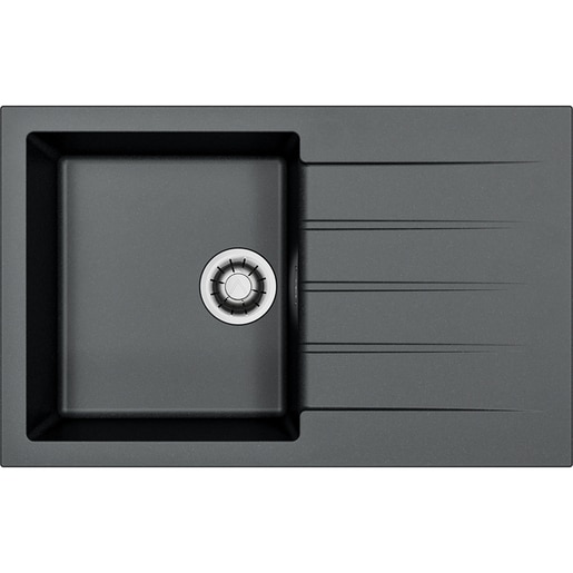 Chiuveta bucatarie ALVEUS Cadit 20 A91, 1 cuva, picurator reversibil, compozit granit, negru Chiuveta bucatarie ALVEUS Cadit 20 A91, 1 cuva, picurator reversibil, compozit granit, negru