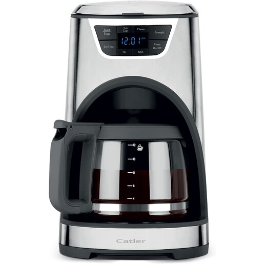 Cafetiera CATLER CM4010, 1.8l, 1000W, 15 cesti, argintiu-negru Cafetiera CATLER CM4010, 1.8l, 1000W, 15 cesti, argintiu-negru