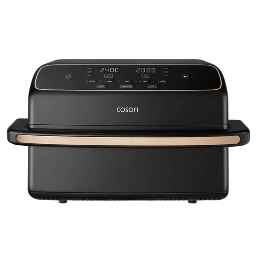 Friteuza cu aer cald dubla COSORI CAFTF801CEUR, 8.6l, 2700W, negru-auriu Friteuza cu aer cald dubla COSORI CAFTF801CEUR, 8.6l, 2700W, negru-auriu