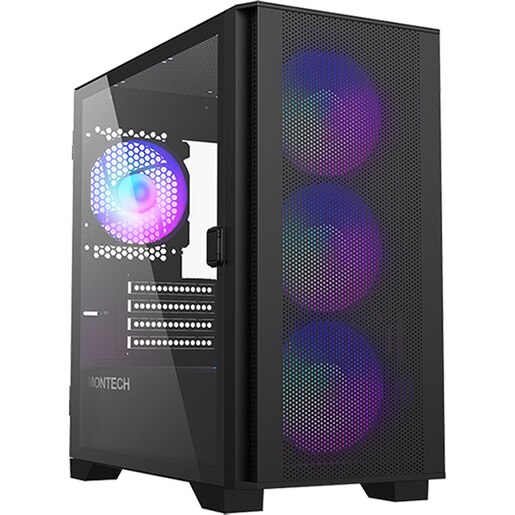 Carcasa PC MONTECH Air 100 ARGB, USB 3.0, fara sursa, negru Carcasa PC MONTECH Air 100 ARGB, USB 3.0, fara sursa, negru