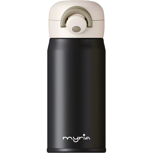 Cana calatorie MYRIA MC4049BK, 0.35l, inox 304, negru Cana calatorie MYRIA MC4049BK, 0.35l, inox 304, negru