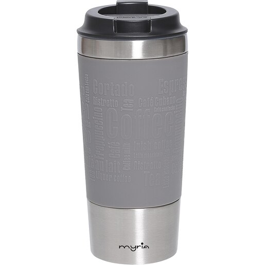 Cana calatorie MYRIA MY4488GY, 0.45l, inox 304, gri Cana calatorie MYRIA MY4488GY, 0.45l, inox 304, gri