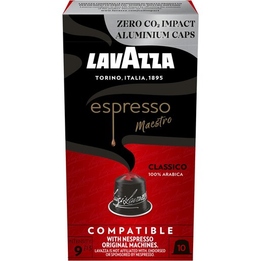 Capsule cafea LAVAZZA Espresso Maestro Classico, compatibile Nespresso, 10 capsule, 57g Capsule cafea LAVAZZA Espresso Maestro Classico, compatibile Nespresso, 10 capsule, 57g