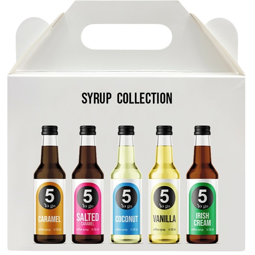 Sirop cafea 5 TO GO Collection, 5 x 50 ml Sirop cafea 5 TO GO Collection, 5 x 50 ml